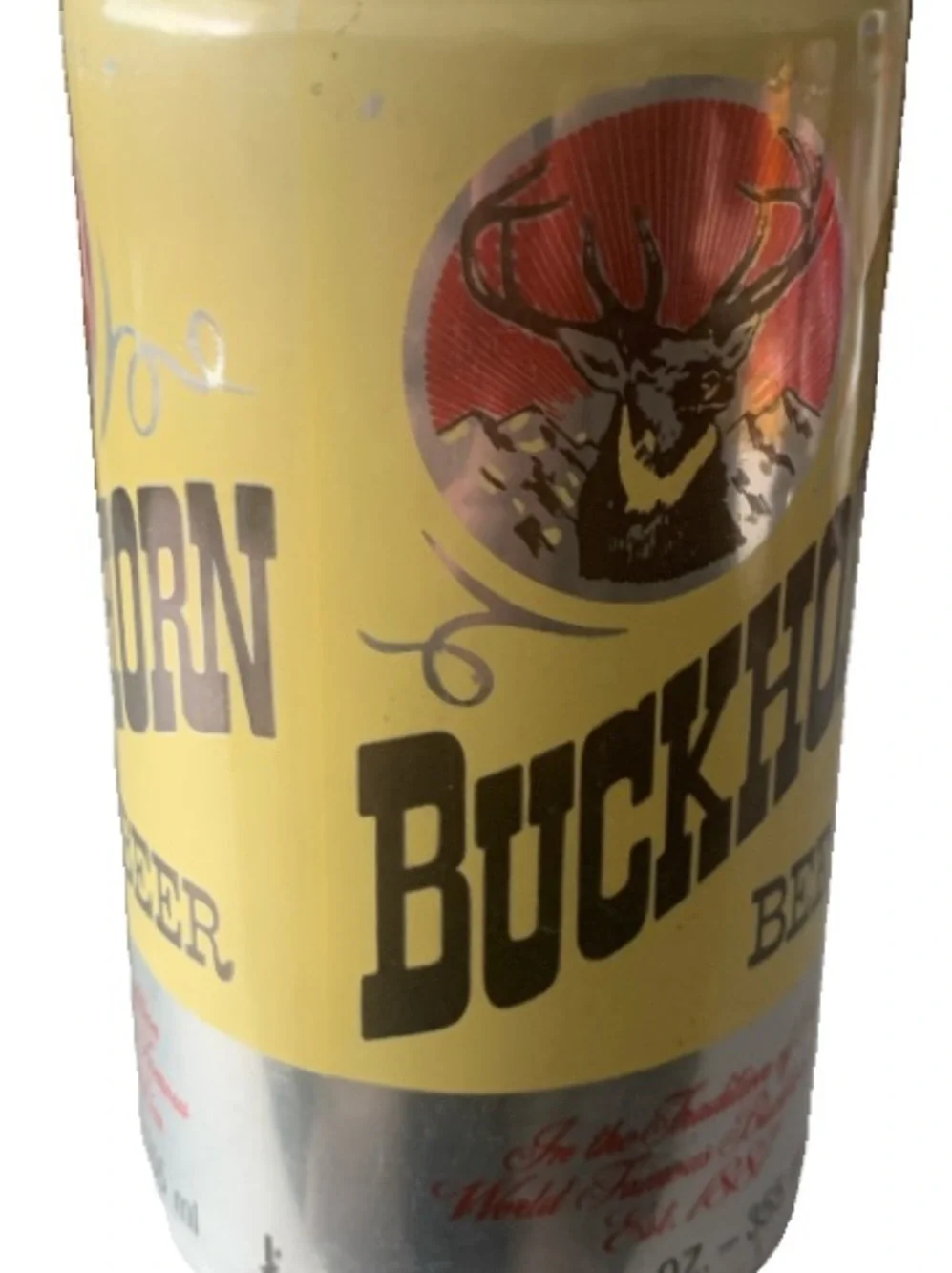 Vintage Beer Can Buckhorn Beer Olympia Brewing Pull Tab Empty Aluminum Can